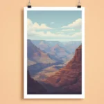 Printed poster featuring image of grand canyon (1)